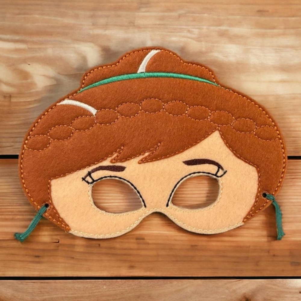 Soft Fabric Character Princess Children's Play Mask